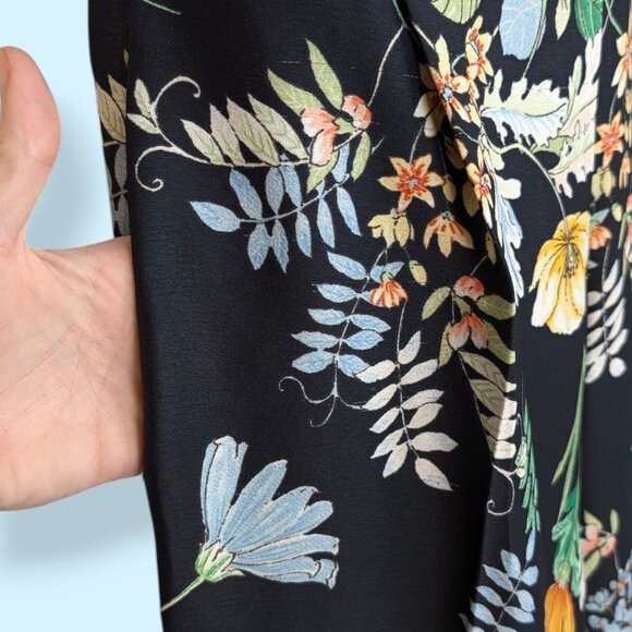 Zara Wide Leg Floral Trousers - Picture 4 of 9